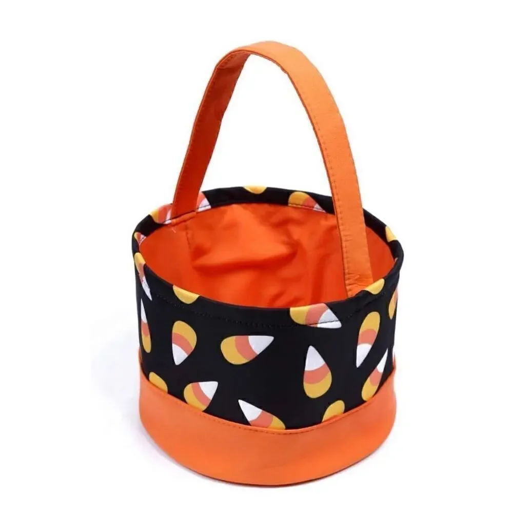 Kids Halloween Trick Or Treat Candy Cone Reusable Candy Tote Bag New